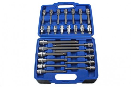 Spline / veeltand doppenset 1/2" 26-delig